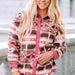 Color-Geometric Button Down Collared Jacket-Fancey Boutique