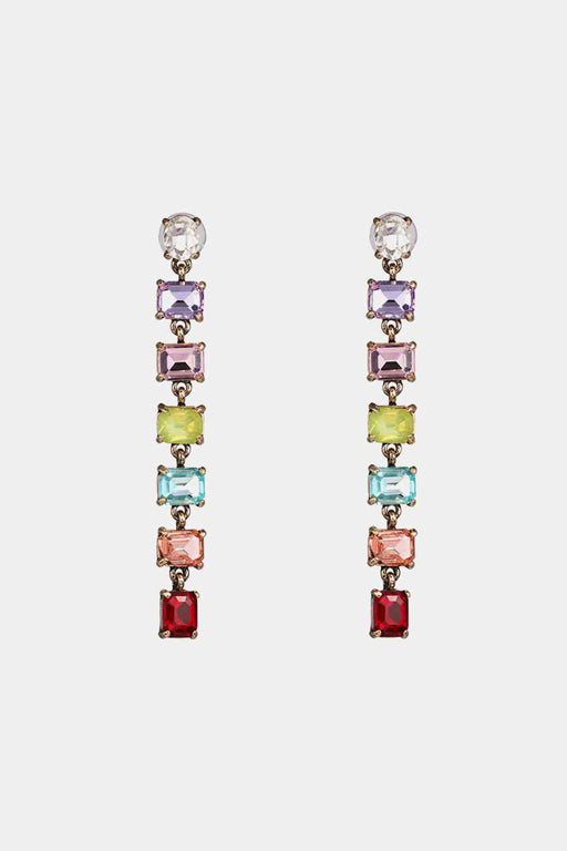 Color-One Size-Geometrical Shape Resin Dangle Earrings-Fancey Boutique