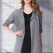 Color-Plus Size Heathered Open Front Trench Coat-Fancey Boutique